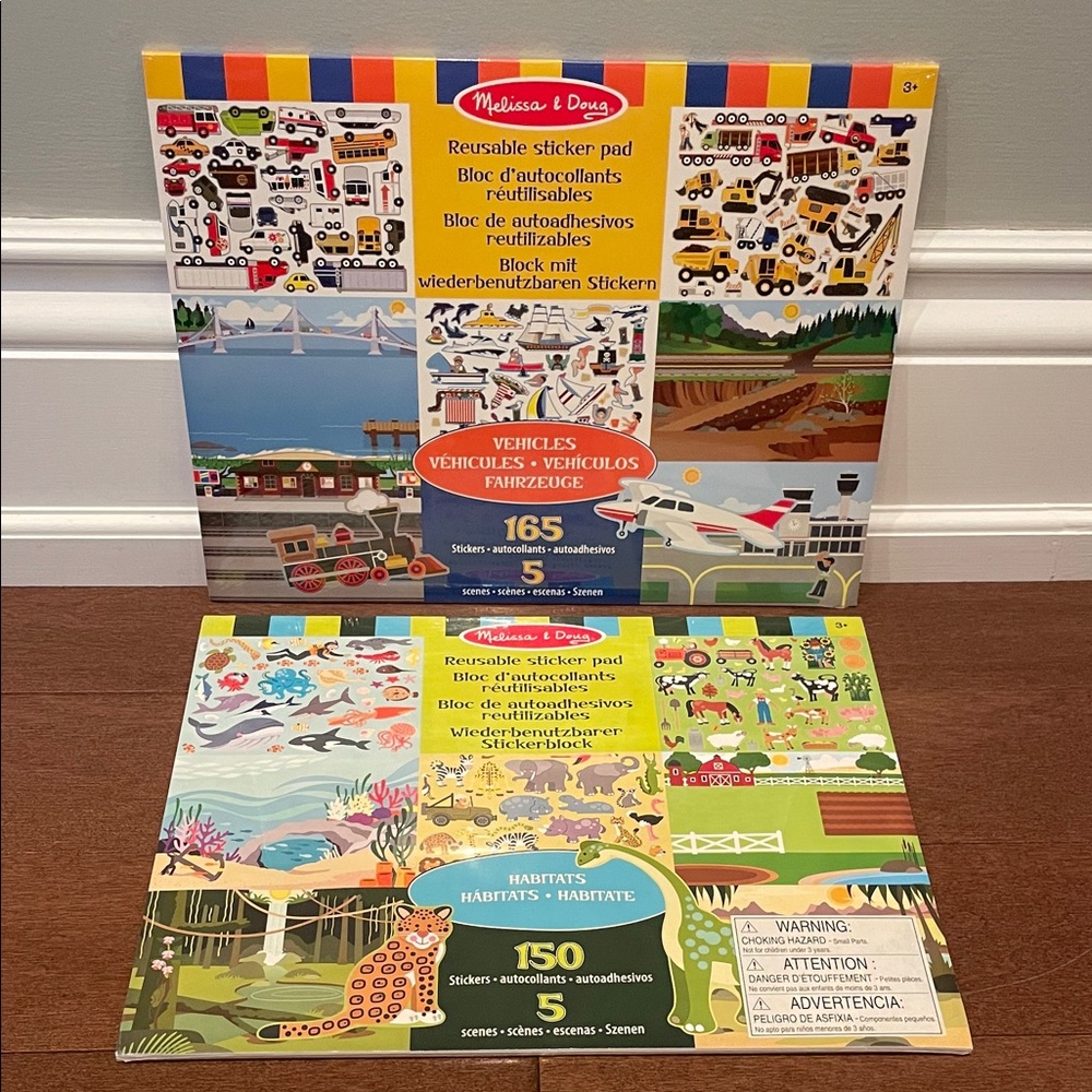 Melissa & Doug Colorful Sticker Pad Duo NEW